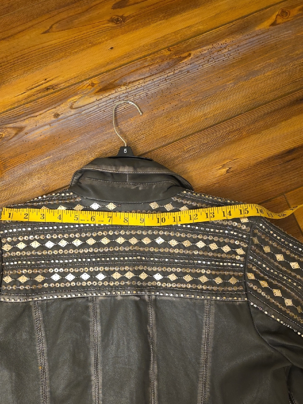Beaded Leather Jacket Idyllwind - Picture 10 of 11